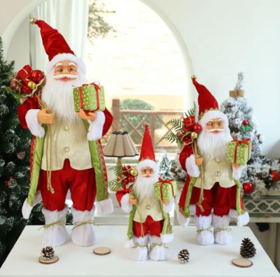 China Festival Christmas Toys Doll New Year Gift Decoration Ornaments Christmas Santa Claus Doll Plush Christmas Decorations for sale