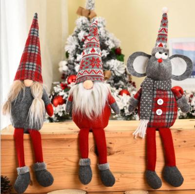 China Christmas Santa Claus Doll Plush Christmas Decorations by Rudolph Scandinavian Gnome Tomte Festival Christmas Toys Doll Decoration for sale