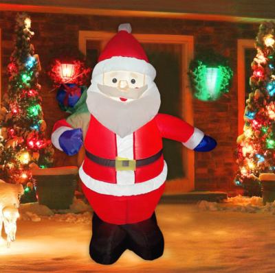 China Indoor Inflatable Christmas 1.2m Santa Claus Advertising Christmas Ornament Inflatable Christmas Decoration Inflatables for sale