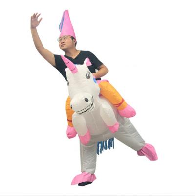 China Christmas Party Halloween Carnival Costume Inflatable Christmas Santa Clause Costume Unicorn Inflatable Costume Inflatable Costumes For Adults for sale