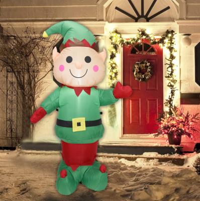 China Outdoor Advertising Christmas Inflatables Christmas Elf Costume Ornament 1.5m Inflatable Christmas Decorations for sale