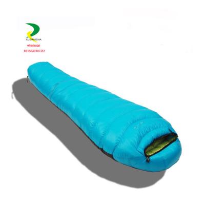 China Top Quality Mommy Success Tear Stop Wide Duck And National Passionate 95% Extra Long Duck Down Camping Sleeping Bag For Extreme Cold for sale