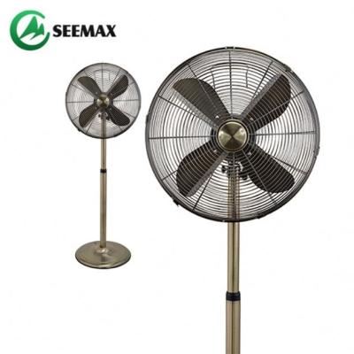 China Good Retro Household High Quality Height Adjustable Metal Standing Fan Of All Type for sale