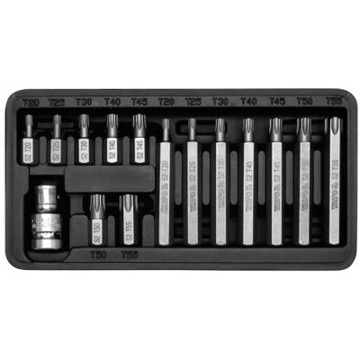 China YT-0411 SCREWDRIVER BIT Auto Repair SET /TORX/ 15PCS YT-0411 for sale