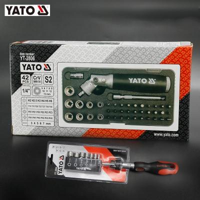 China Wholesale YATO YT-2806 Ratchet Auto Repair Industrial Screwdriver Set Multi Screwdriver 42Pcs Sets for sale