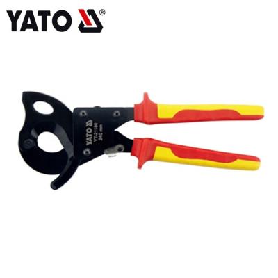 China Cutting YATO YT-21183 INSULATED PLIER INJECTION INSULATED RATCHET CABLE CUTTING PLIERS for sale