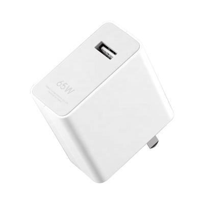 China Original xiomi Ipad/Camera/PDA/MP3 Mobile Phone/MI Charger 65W Quick Flash Charging Version with PD2.0,PD3.0,PPS/QC 4+, AC100-240V Voltage Input, UL94 Flame Retardant for sale