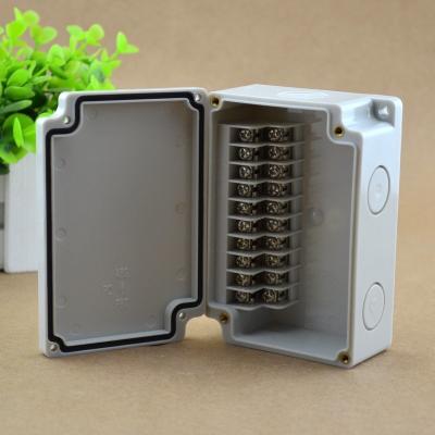 China IP65 Waterproof Junction Box 110*75*43mm Terminal Blocks Electric Enclosure 10 Ways for sale