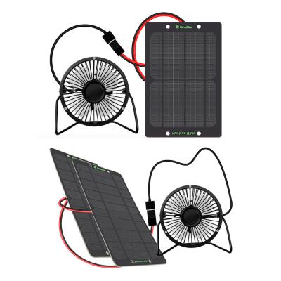 China Solar Powered USB Fan Solar Panel Mini Portable Metal Fan Cooling Ventilation for sale