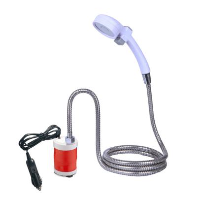 Chine le robinet tenu dans la main de pompe de 12V 20W de joint submersible électrique de voiture a placé le kit extérieur de douche de camping de Bath à vendre