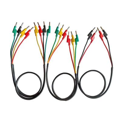 China 4mm Banana Plug Power Test Leads Multimeter Cable With Protective Coverings Withstand High Voltage Up to 3kV for sale