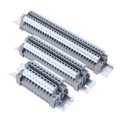 China UK2.5B Screw Terminal Blocks Kit UK2.5N Modular DIN Rail Mounted Strips 32A 690V for sale