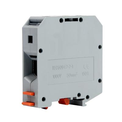 China UKH-50 UK Series DIN Rail Screw Clamp Terminal Blocks 150A 1000V 50m㎡ for sale