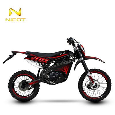 China PP Plastic+Steel Chassis Nicot eFox EEC Super Power 12kw Racing Electric Dirt Bike Electric Motorcycles Sport Motorcycle For Racing for sale