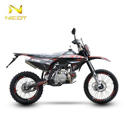 China Nicot PT125-4 153FMI Dirt Bikes 125cc Pit Bike Motocross 125cc PP Plastic+Steel Chassis Pit Bike 125cc For Adult for sale