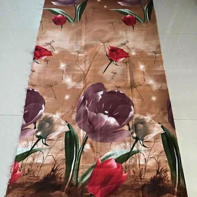 China Latest Design Polyester Fleece Satin Crepe Fabric Digital Tear-Resistant Prints for sale