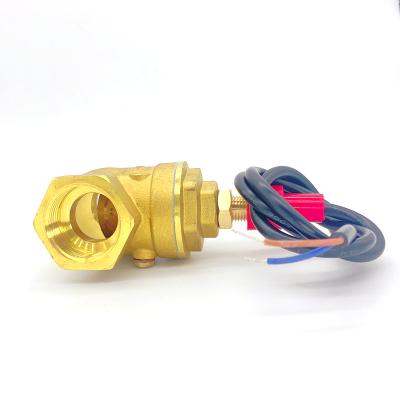 China High Quality Hot Selling Brass Material Dn25 Flow Switch With Two Wire G1'' Bsp Heat Flow Switch Wras Price For Sale SK-DN25-DB for sale