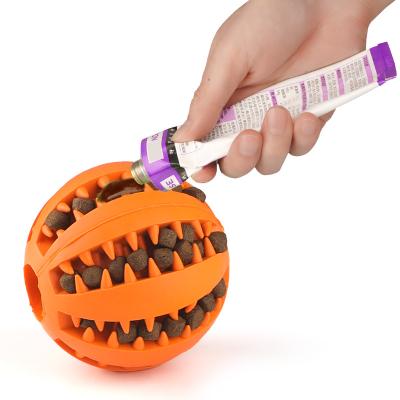 China Toy Ball Watermelon Shape TPR Viable Dog Molar Pet Ball Bite Resistant Clean Teeth Sinking Ball Pet Chew Toy for sale