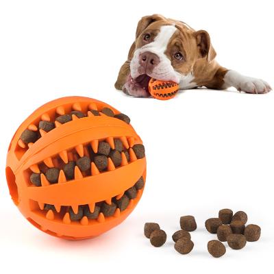 China Sustainable Natural Soft Rubber Ball Dog Interactive Toy Interactive Toys Rubber Watermelon Pet Dog Chew Interactive Toy For Dog for sale