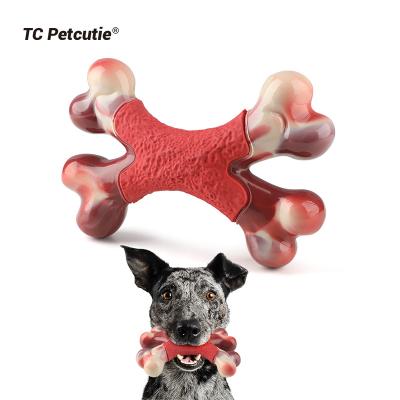 China Amazon Hot Stocked Dog Toy Bone Indestructible Nylon Aggressive Chew Dog Toy for sale