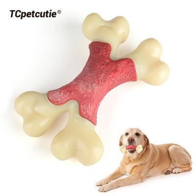 China Stocked Dog Toys For Large Dogs Aggressive Durable Nylon Bone Chewers Hard Indestructible Dog Toys for sale