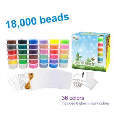 China DIY Other Amazon Educational Hit Toys Plastic Diy Fuse Beads Kit 36 ​​Colors 5mm Perler Hama Beads Toys for sale