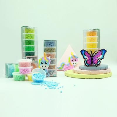 China Custom 70+ DIY Educational Toys Arts and Crafts Gifts Colors RTS 5mm Creative Iron Hama Beads Mini Perler Beads for sale