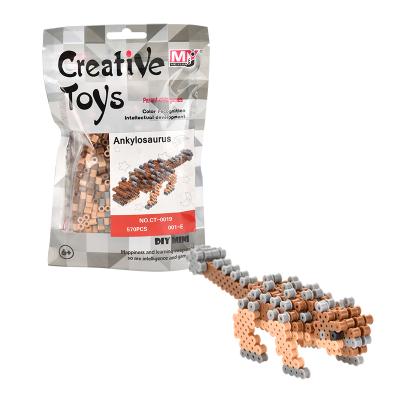 China Educational diy toys most popular products 3d dinosaur hama beads diy craft kit 5mm fuse beads perler beads wholesale for sale