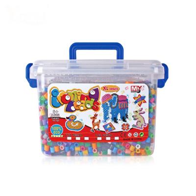 China Upgrade amazon product 10mm perler beads animals pegboard pattern yirun 6000pcs XL hot selling hama beads kits of child manual capacity for sale