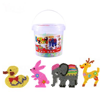 China DIY Educational Toys Yirun Educational Toys Laptop Montessori Materials Perler Beads Glow In The Dark 5000pcs In The Bucket 10mm Fuse Plastic Beads for sale