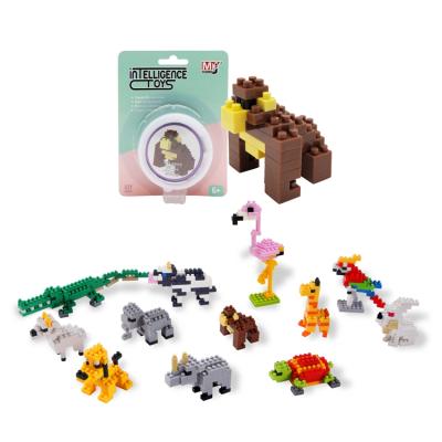 China Hot selling kids building toy educational toys diy block mini toys for child mini animal plastic building blocks for sale