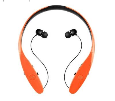 China Neck Band Bluetooth Stereo Headphones , Noise Cancelling Earphones Magnet Control for sale