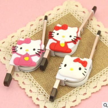 China Dual Use Retractable Apple Data Cable Multi Purpose With Hello Kitty Cute Cartoon for sale