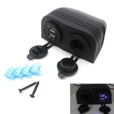 China 12 V Usb Car Charger Adapter Outlet For Cigarette Lighter Socket Splitter for sale