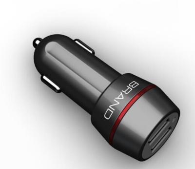 China 3.1A Double Usb Car Charger Adapter Waterproof , Car Usb Adapter For Smartphones Kindle for sale