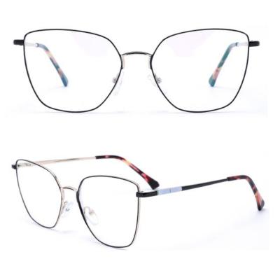 China Optical Glass Frames Metal Spectacles Women Men Men Alloy Material Lightweight Spectacle Frame For Support Prescription Glass Vintage Myopic Eye for sale