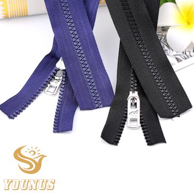 China 3# 5# 8# 10# resin zipper open end color zipper open end color zipper viable high quality cheap garment for sale