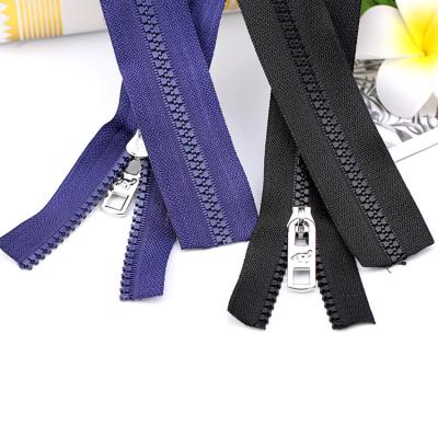 China #5 C/E Resin Viable Wholesale Custom Non-Separating Zippers Zips for sale