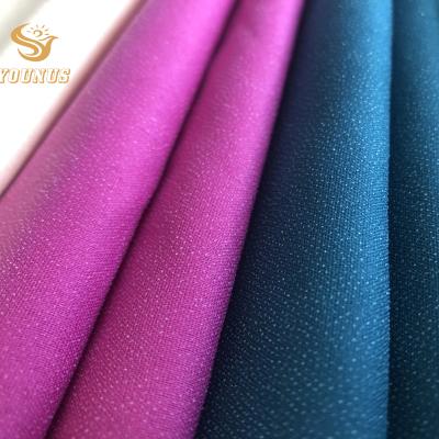 China 30d 50d Polyester Solid Color Polyester Lining Fabric High Quality Durable 100% Stretch Lining For Suits for sale