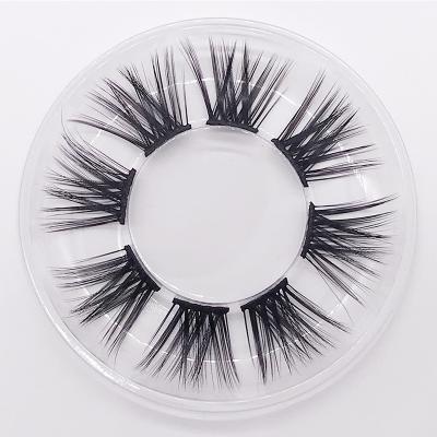 China Natural Long Free Samples Custom Design Lashes 3D Segment False Eyelash Extensions Pre Cut Segmented Lashes for sale