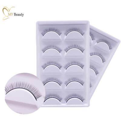 China Wholesale Natural Long 5 Pair False Eyelashes Practice Shaping Lashes For Eyelash Extension for sale