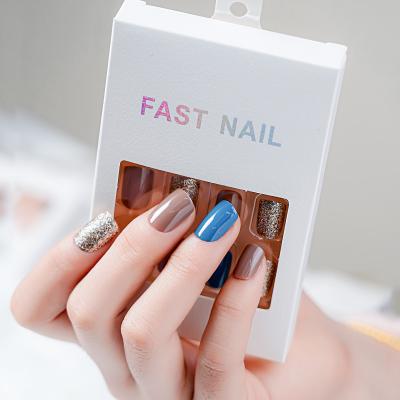 China Modern wholesale fashion portable fakenail custom false artificial nails with glue for sale