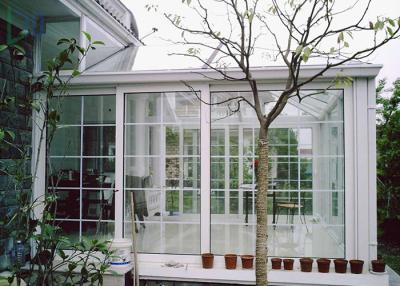 China White Color Aluminium Glass Greenhouse Luxury Imperial Design System for sale