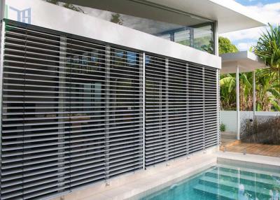 China Customized Aluminum Louver Window Robust Construction Vinyl Window Shutters for sale