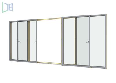 China Dust Resistant Double Glazed Sliding Doors , Residential Aluminum Sliding Patio Doors for sale