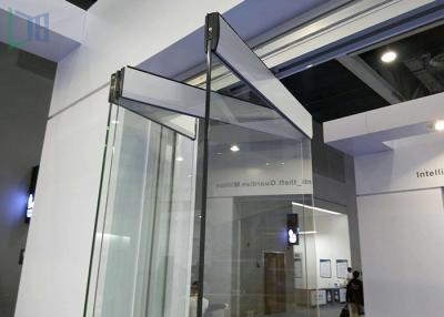 Cina Porte di vetro Frameless interne d'argento anodizzate di alluminio delle porte di piegatura dell'hotel in vendita