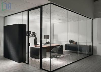 China Clear Living Room Glass Office Partitions , Aluminium Partition Wall For Commercial for sale