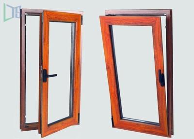 China European Style Aluminium Tilt And Turn Windows with Two Open Way Double Glazing for sale