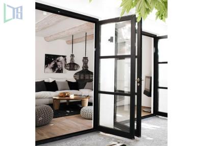 China Outside and Inside Openable Aluminium Swing Door 15mm Thickness for sale