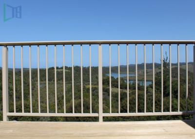 China Finished Surface Aluminium Balustrade / Fixed Outdoor Stair Railing for sale